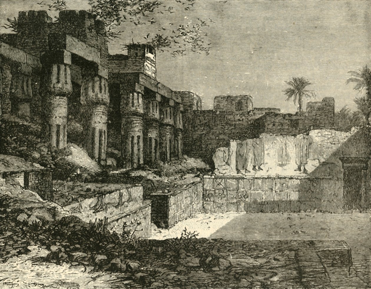 O templo de Luxor, 1890. de Unbekannt