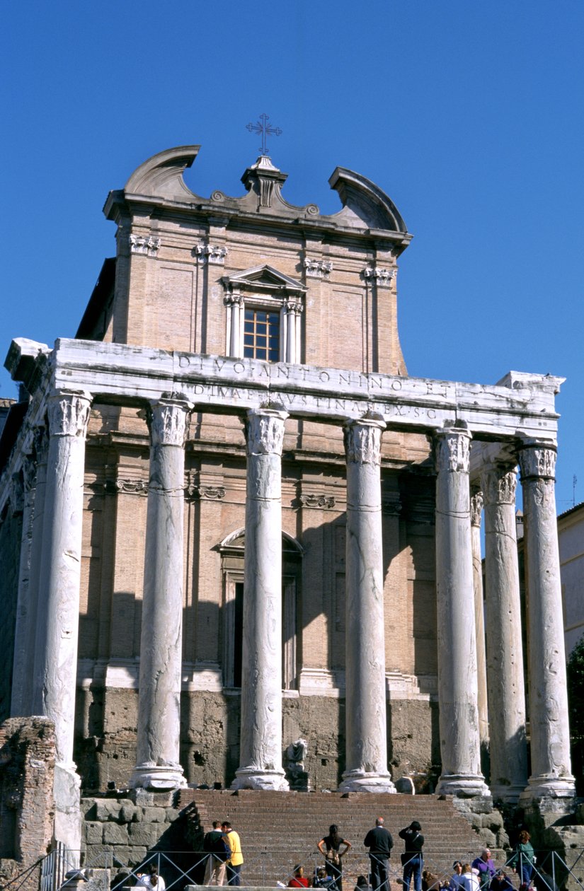 O templo de Antonino e Faustina, Roma, 141 dC de Unbekannt