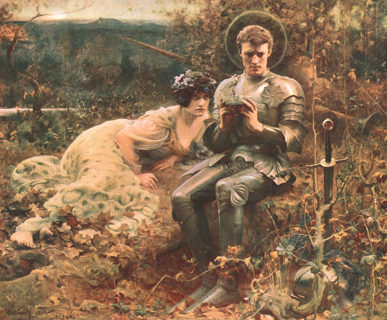 A Tentação de Sir Percival, c1894, c1902. de Unbekannt