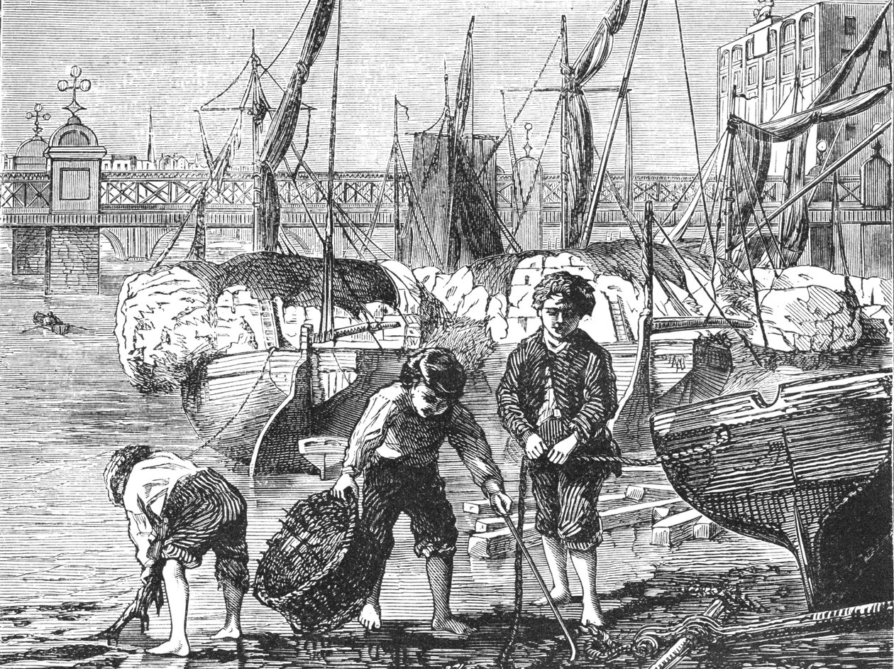 O Tamisa na maré baixa, 1897. de Unbekannt