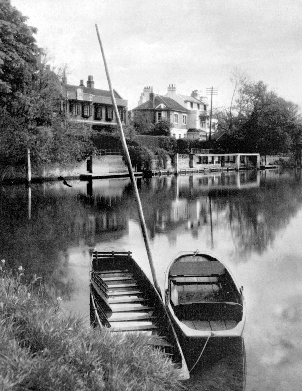 O Tamisa em Weybridge, Surrey, Inglaterra, 1924-1926 de Unbekannt
