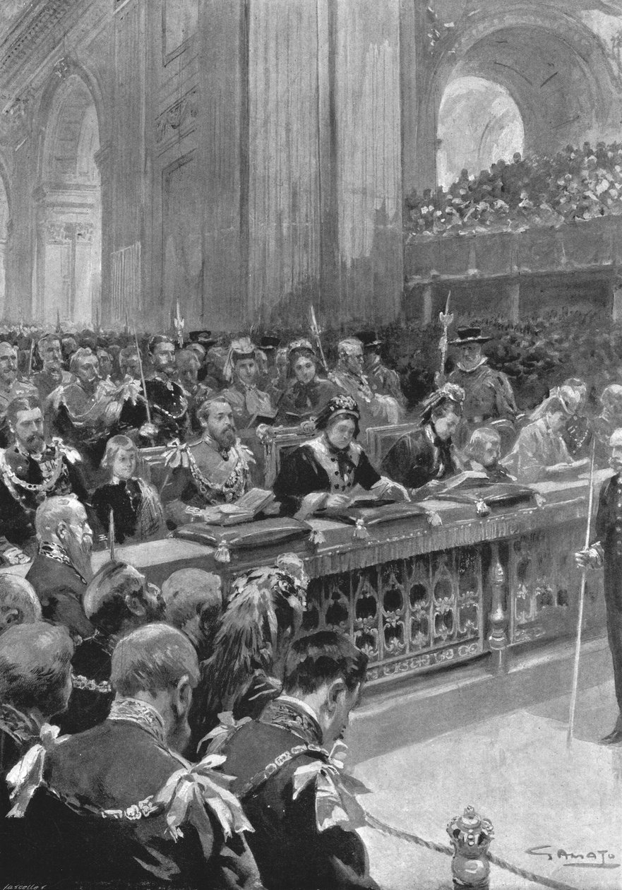 O Serviço de Ação de Graças pela Recuperação do Príncipe de Gales ... 1872, 1901. de Unbekannt