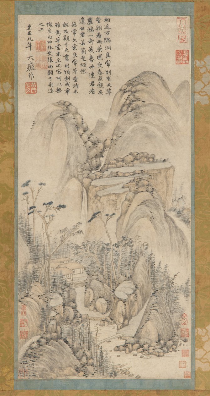 A cabana de palha em Liangchang, século XVII-XVIII. de Unbekannt