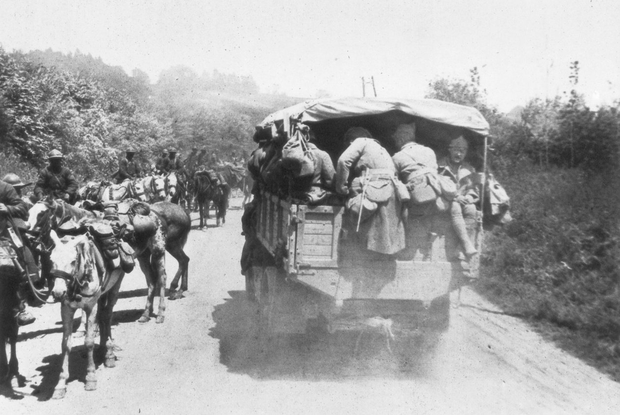 A Terceira Batalha de Aisne, Chemin des Dames, França, 1918 de Unbekannt