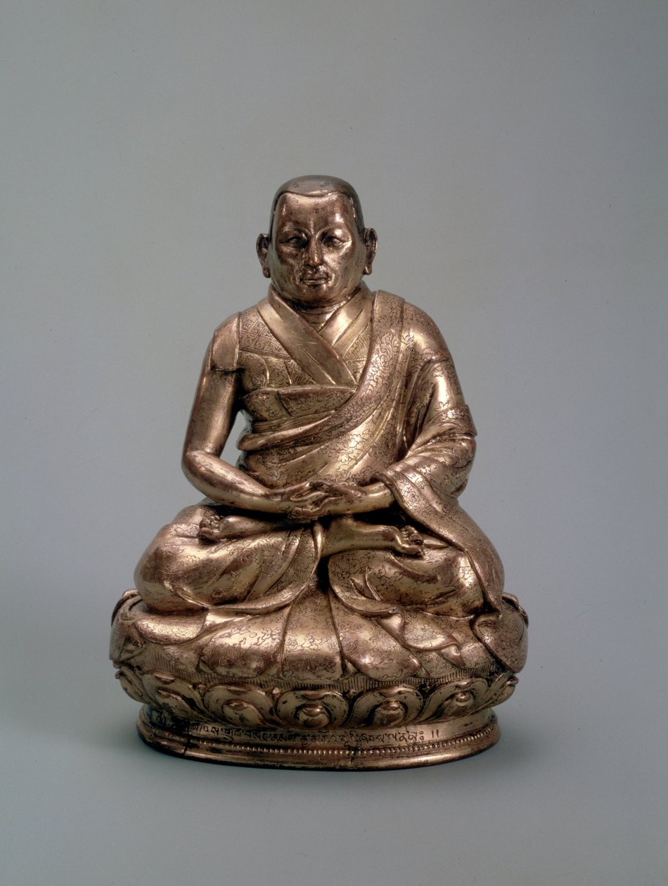O terceiro Dalai Lama Sonam Gyatso 1543-1588, séculos XVI-XVII de Unbekannt