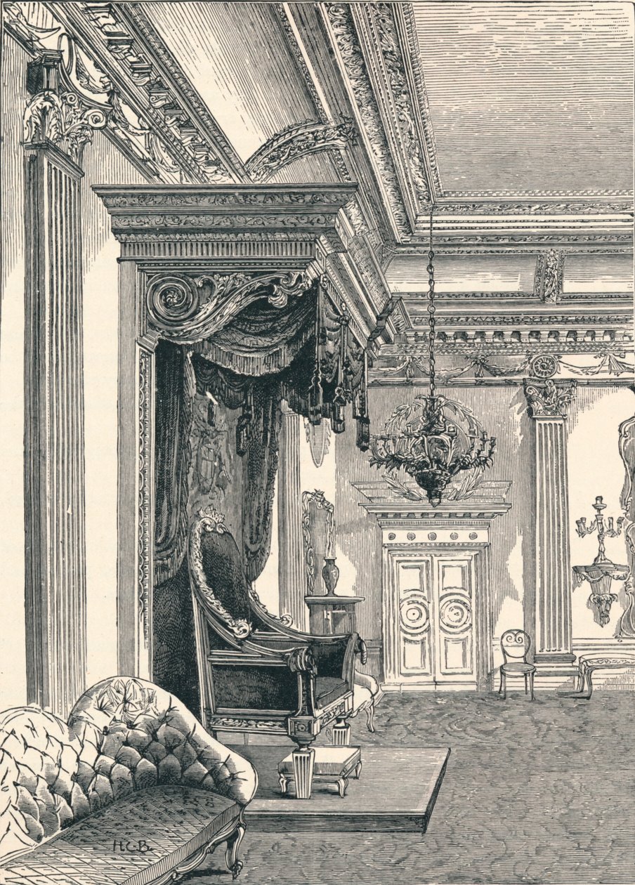 Sala do Trono Castelo de Dublin, 1896 de Unbekannt