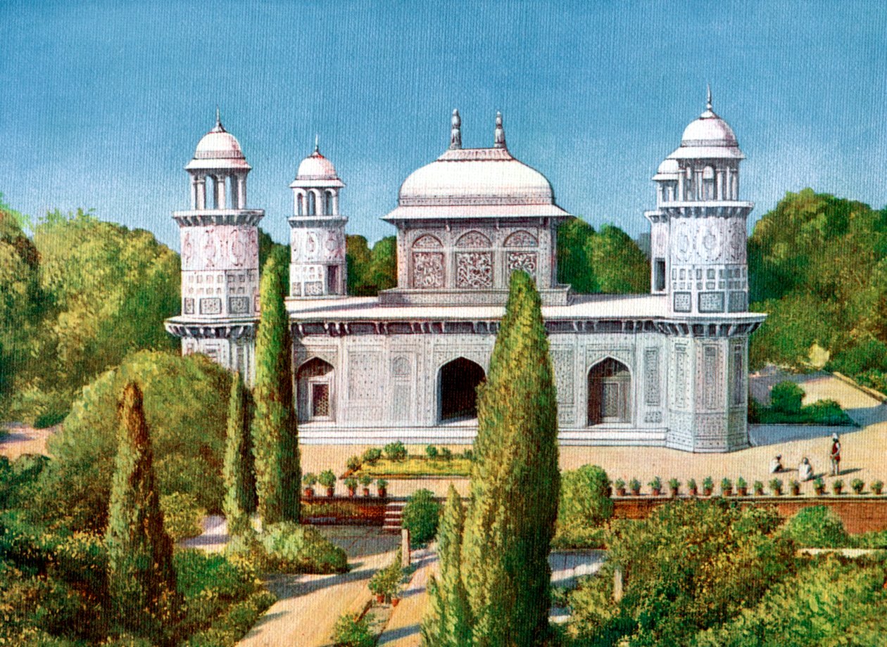 O túmulo de Itmad-ud-Dowlah, Agra, Índia, início do século XX de Unbekannt