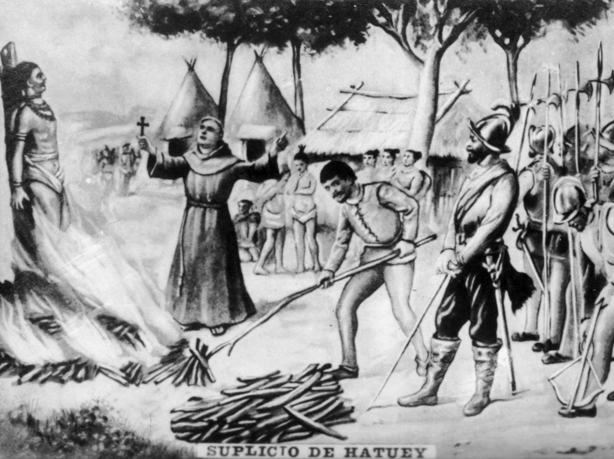 O tormento de Hatuey, século 16, 1920 de Unbekannt