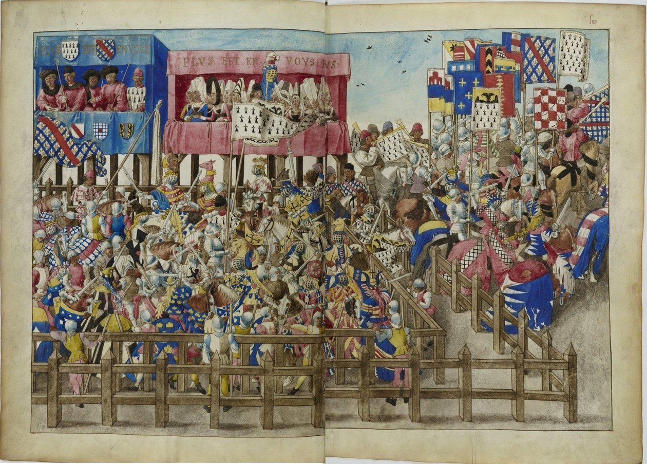 O livro do torneio de René dAnjou, ca 1447 de Unbekannt