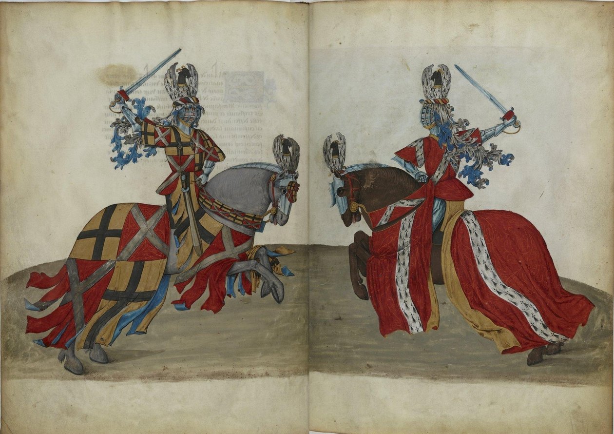 O livro do torneio de René dAnjou, ca 1447 de Unbekannt