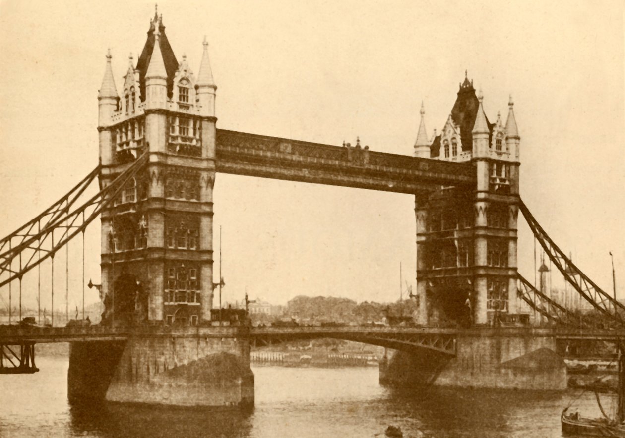 Tower Bridge, Londres, c1930. de Unbekannt