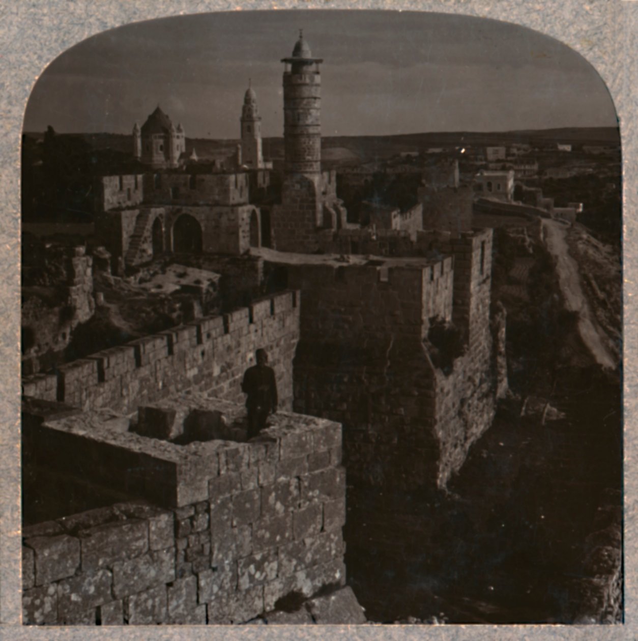 A torre de Davi. A parte mais antiga da Cidadela, c1900 de Unbekannt