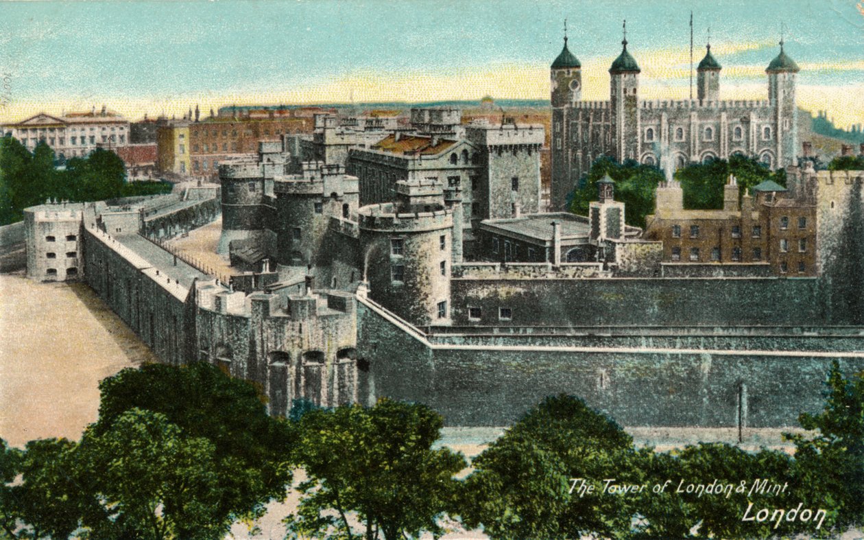 A torre de Londres e hortelã, Londres, c1910. de Unbekannt
