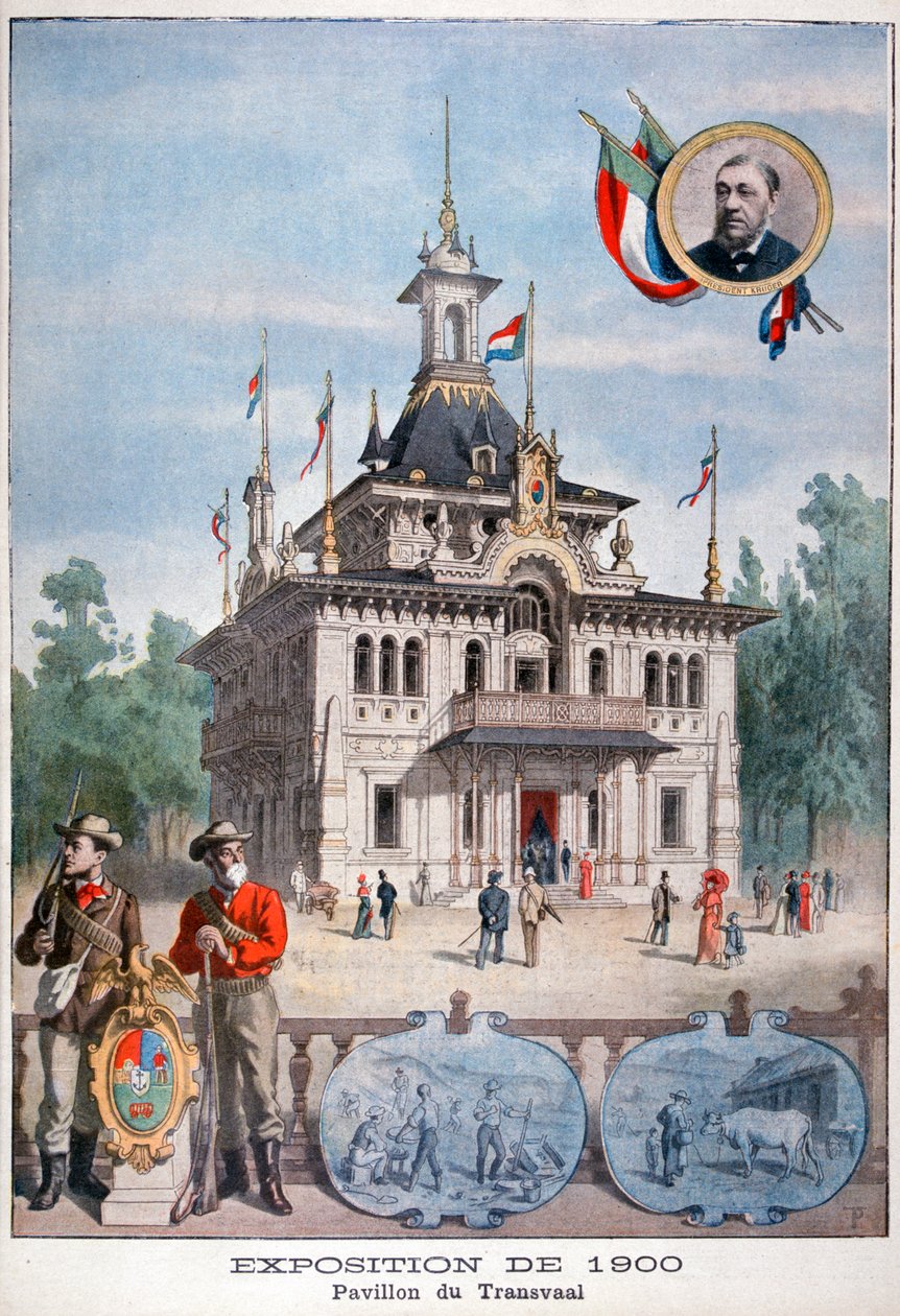 O pavilhão do Transvaal na Exposição Universal de 1900, Paris, 1900 de Unbekannt