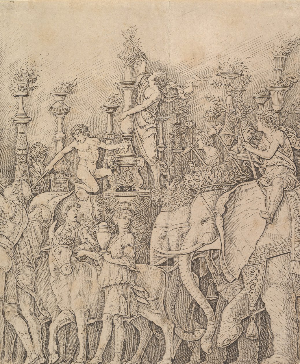 O triunfo de César: Os elefantes, ca. 1484-92. de Unbekannt