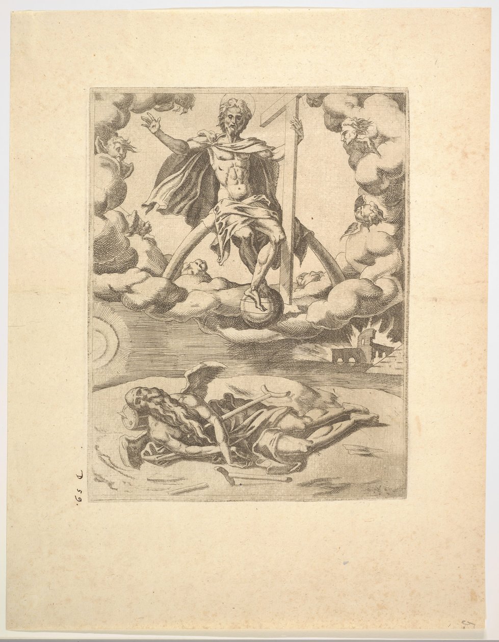 O triunfo da divindade ou eternidade de Os triunfos de Petrarca, ca. 1548-49. de Unbekannt
