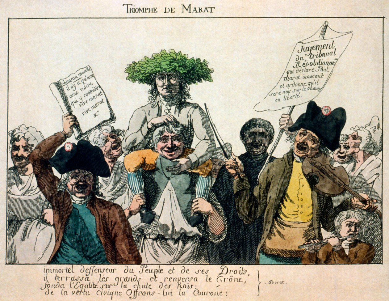 O Triunfo de Marat, 1793 de Unbekannt