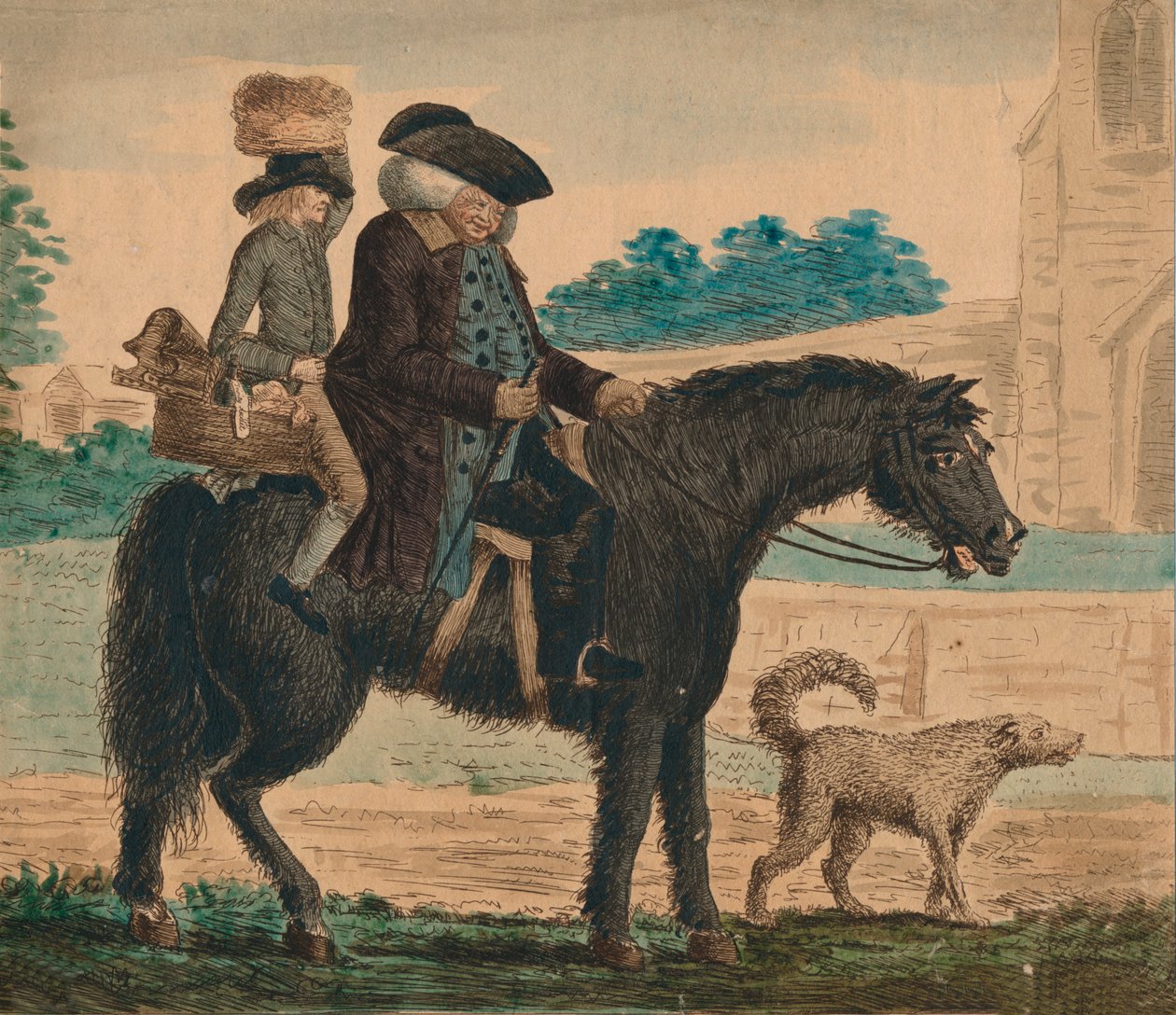 A entrada triunfal de um pão Peck em Grandchester, c1787. de Unbekannt