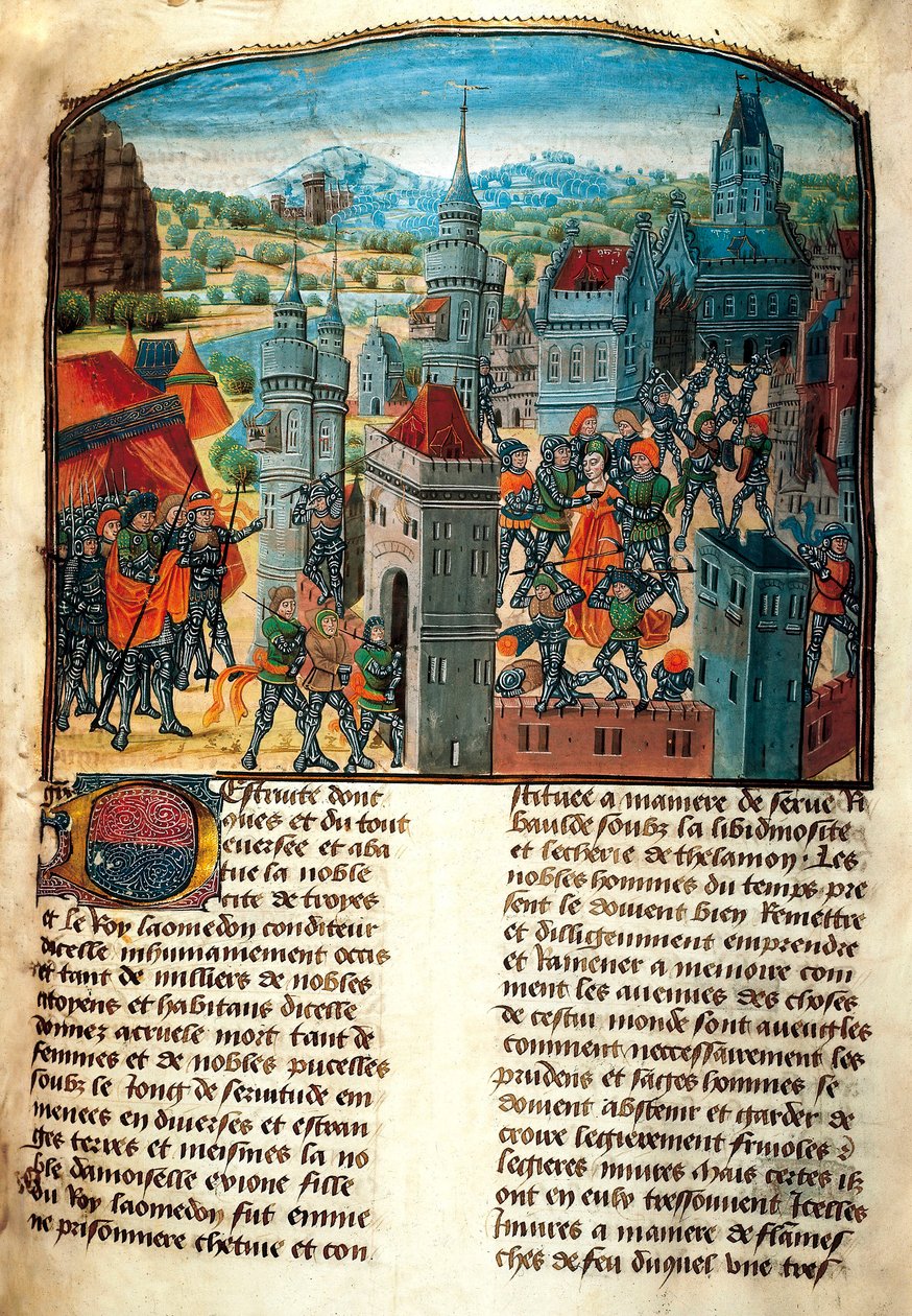A Guerra de Tróia (miniatura) de Unbekannt