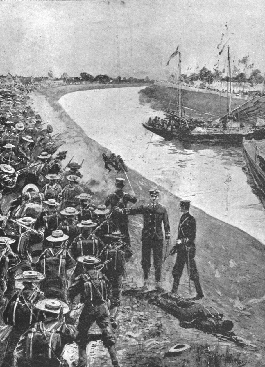 The Trouble in China, 1900-1901: Os Bluejackets a caminho de Tientsin, 1901. de Unbekannt