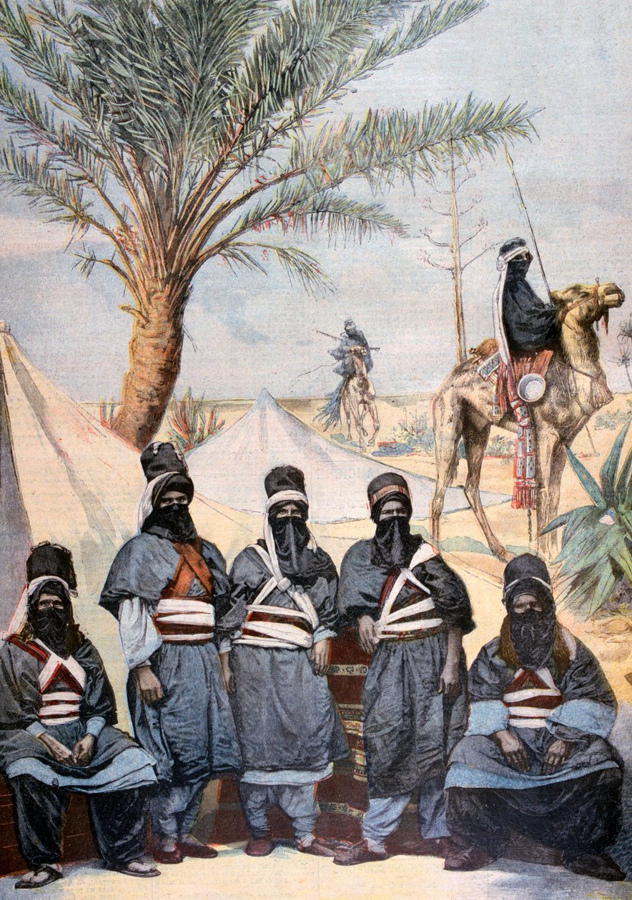 A caravana Tuareg no velódromo de inverno, Paris, 1894 de Unbekannt