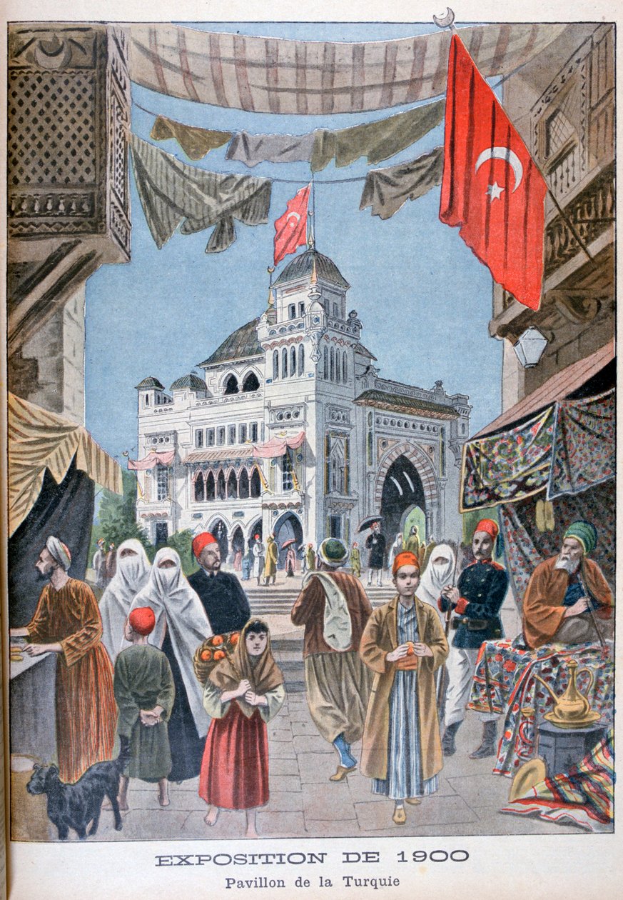 O pavilhão turco na Exposição Universal de 1900, Paris, 1900 de Unbekannt