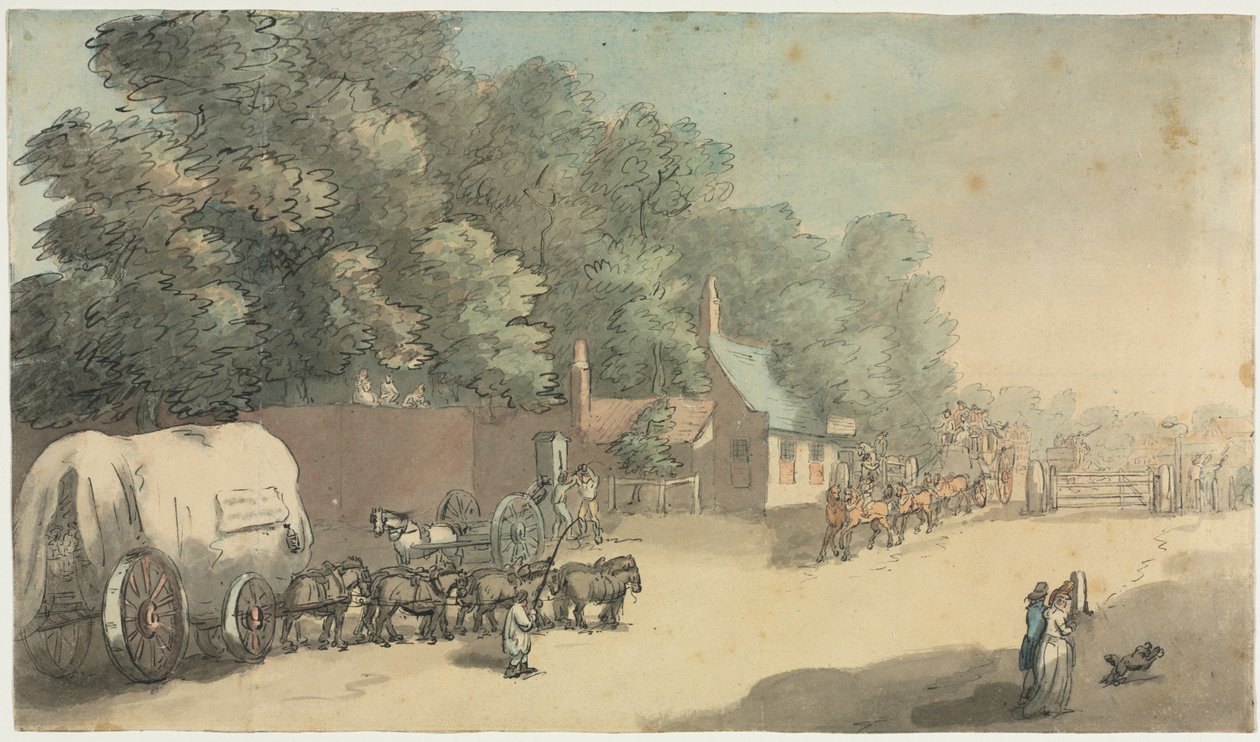 O Turnpike Gate, de 1700. de Unbekannt