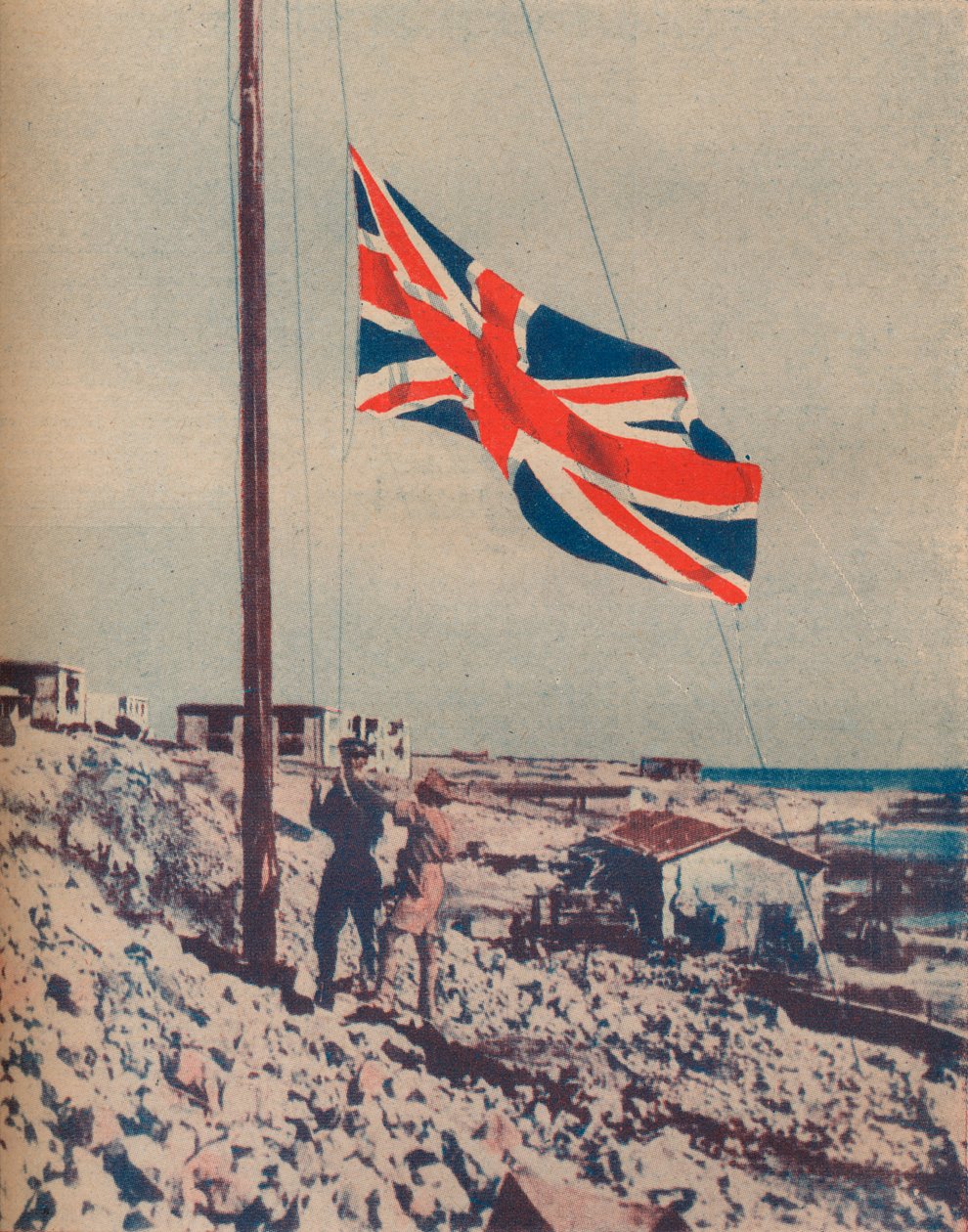 O Union Jack sobrevoa Tobruk, 1942 de Unbekannt