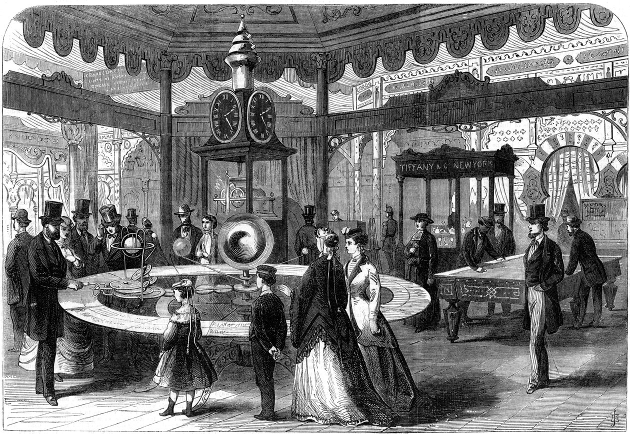 A seção dos Estados Unidos da Exposição Internacional de Paris, 1867 de Unbekannt
