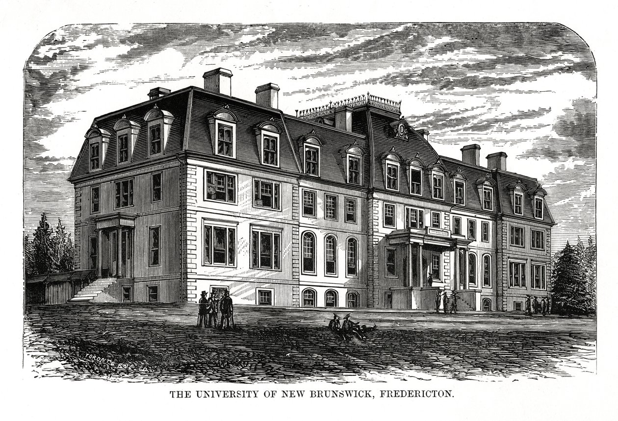 Universidade de New Brunswick, Fredericton, Canadá, século XIX de Unbekannt