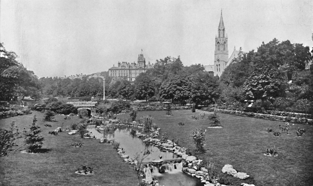 Os jardins superiores, c1910 de Unbekannt