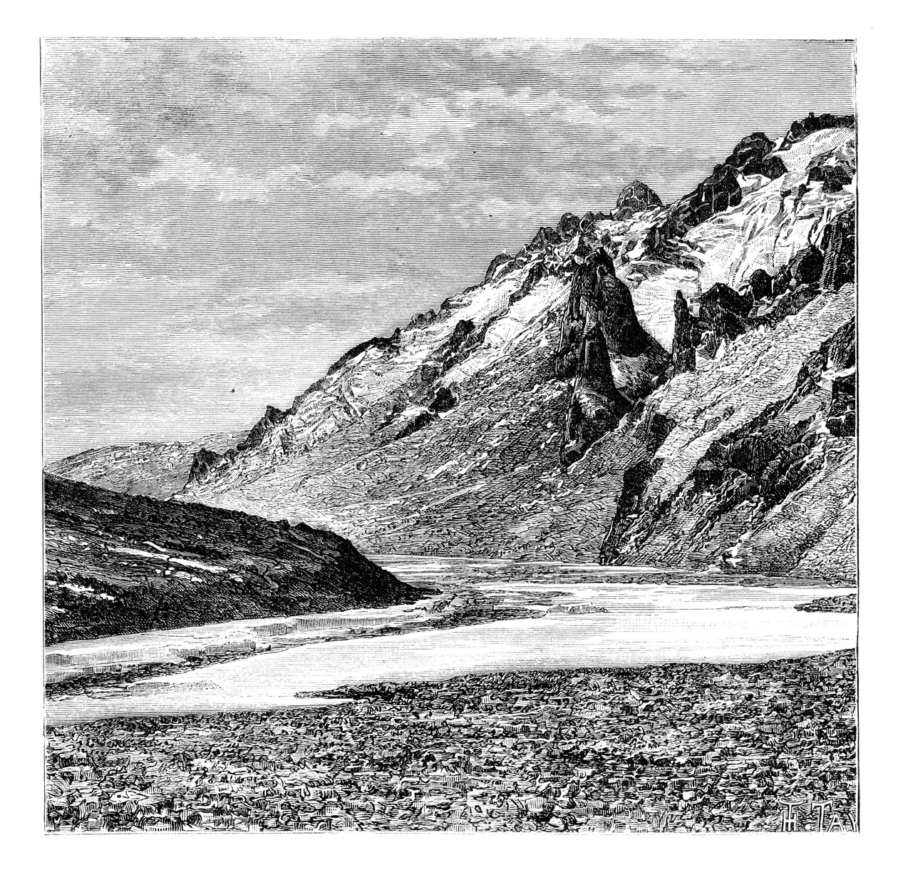 Vale Superior de Karakash, China, 1895 de Unbekannt
