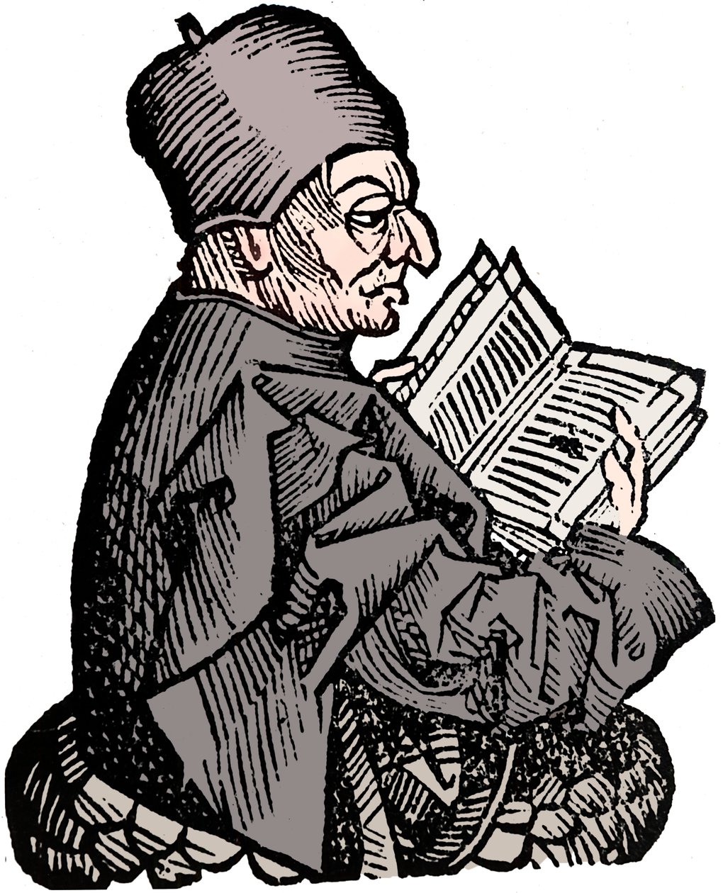 O Venerável Bede c673-735, teólogo anglo-saxão, estudioso e historiador, 1493 de Unbekannt
