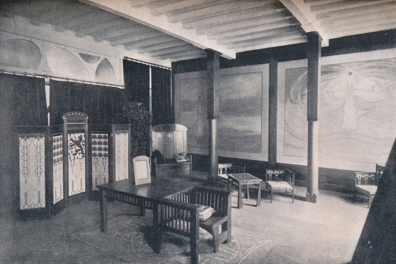 O Vestíbulo da Seção Holandesa na Exposição de Turim, 1902 de Unbekannt