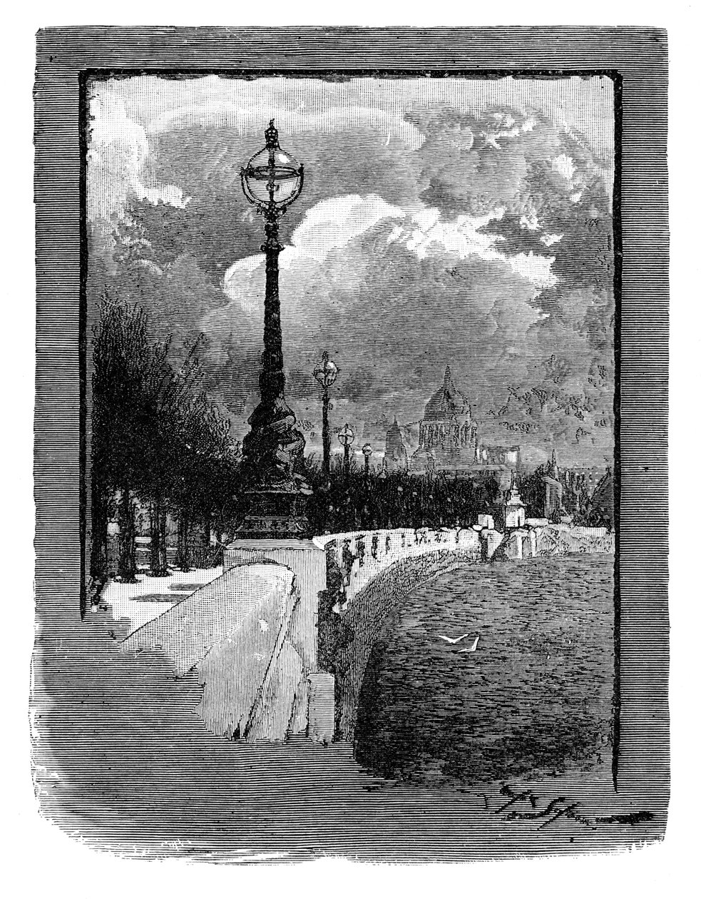 O aterro de Victoria, Londres de Unbekannt