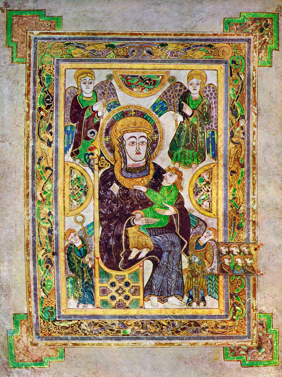 A Virgem e o Menino, c800 AD, século XX de Unbekannt
