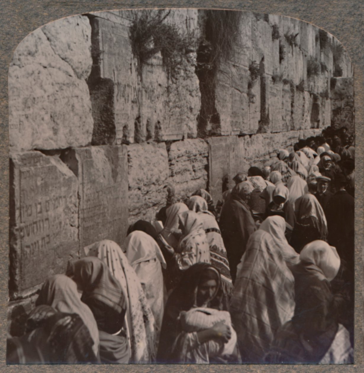 O Lugar das Lamentações dos Judeus, Jerusalém, c1900 de Unbekannt