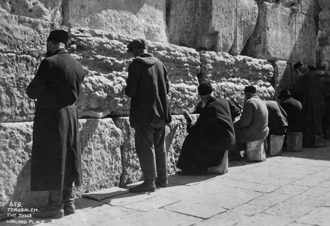O Muro das Lamentações, Jerusalém, c1920s-c1930s de Unbekannt