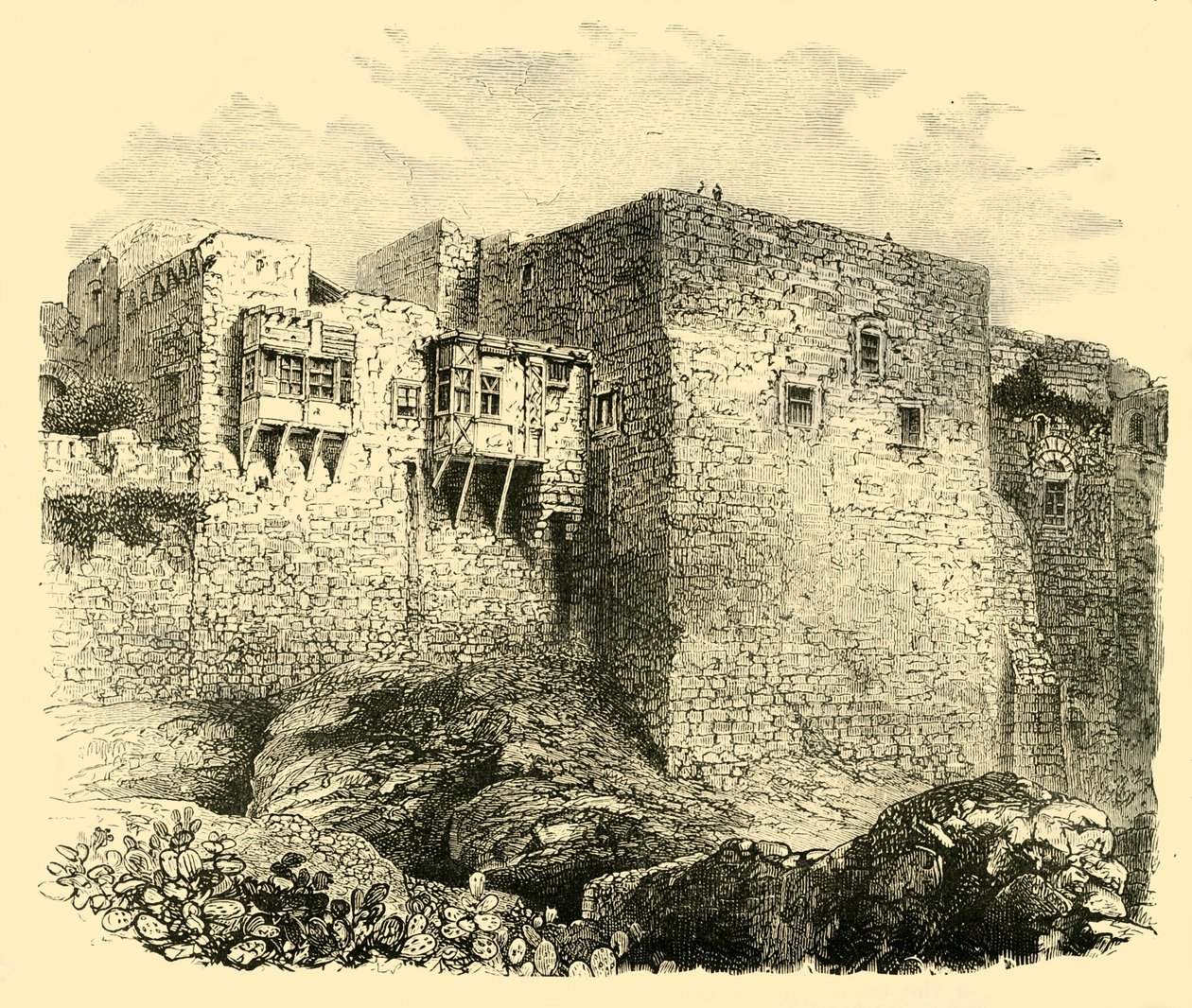 Os Muros de Jerusalém, 1890. de Unbekannt