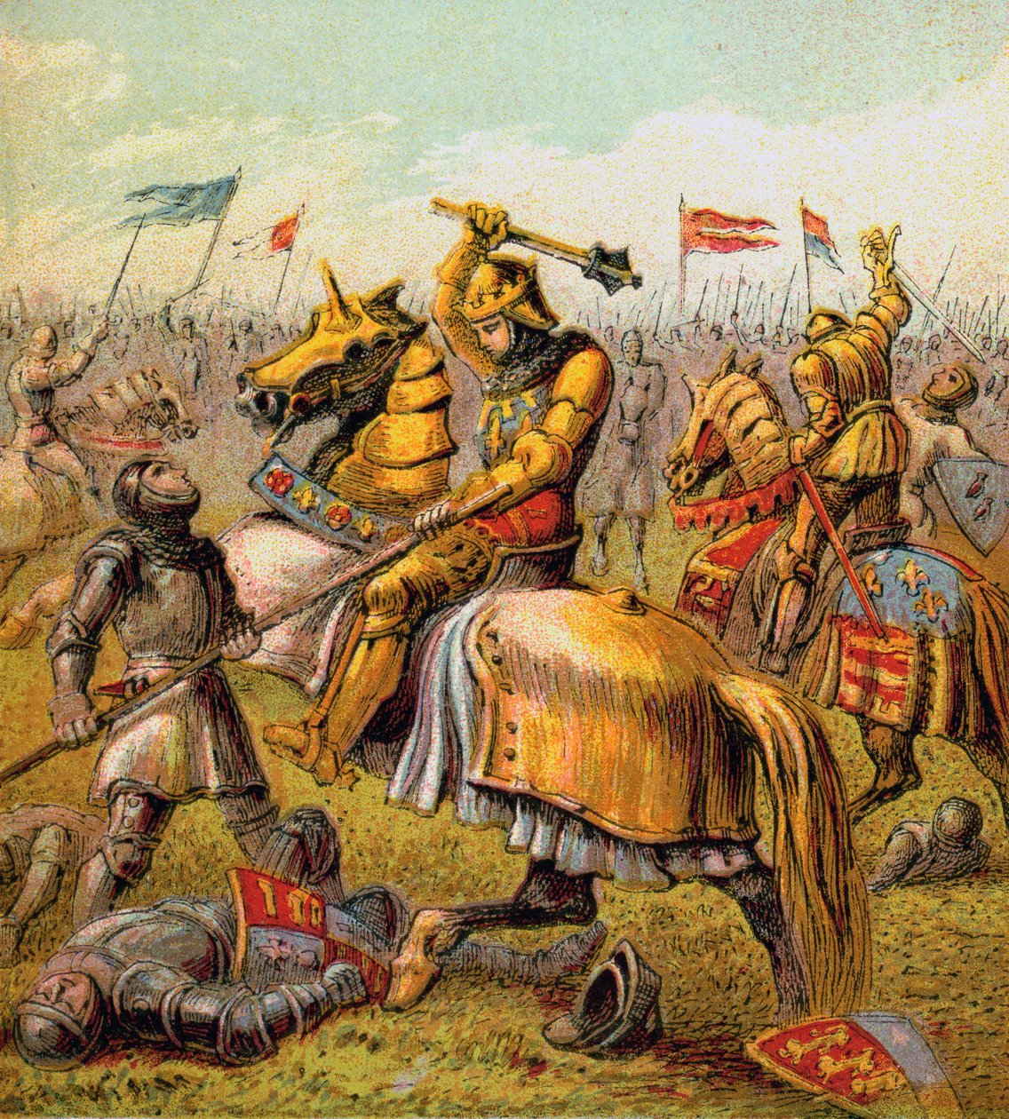 A guerra das rosas, 1455-1485, c1850 de Unbekannt