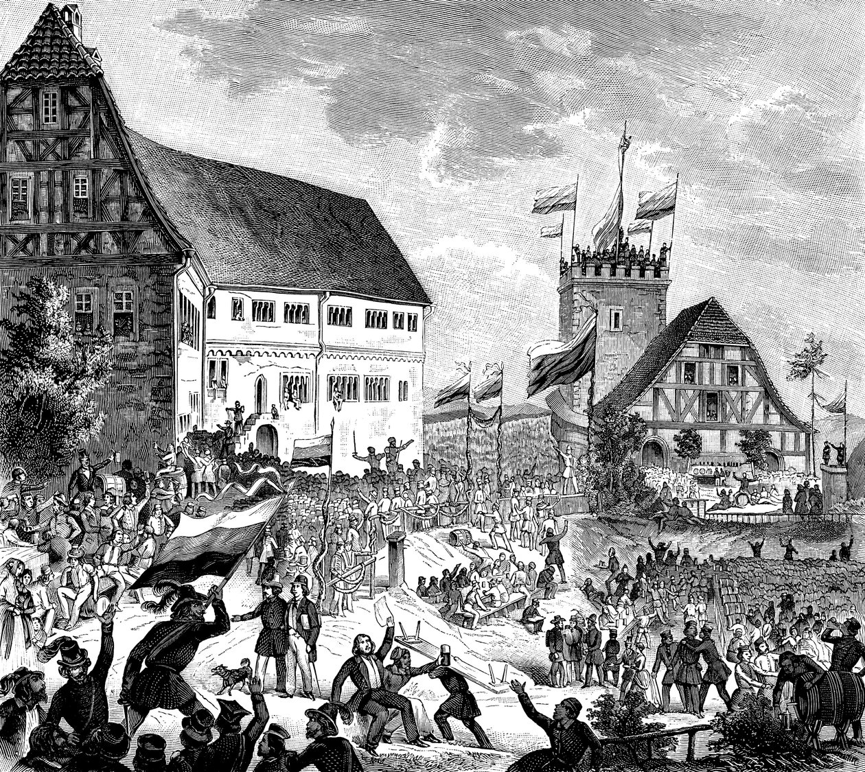O festival de Wartburg em 12 de junho de 1848, 1848 de Unbekannt