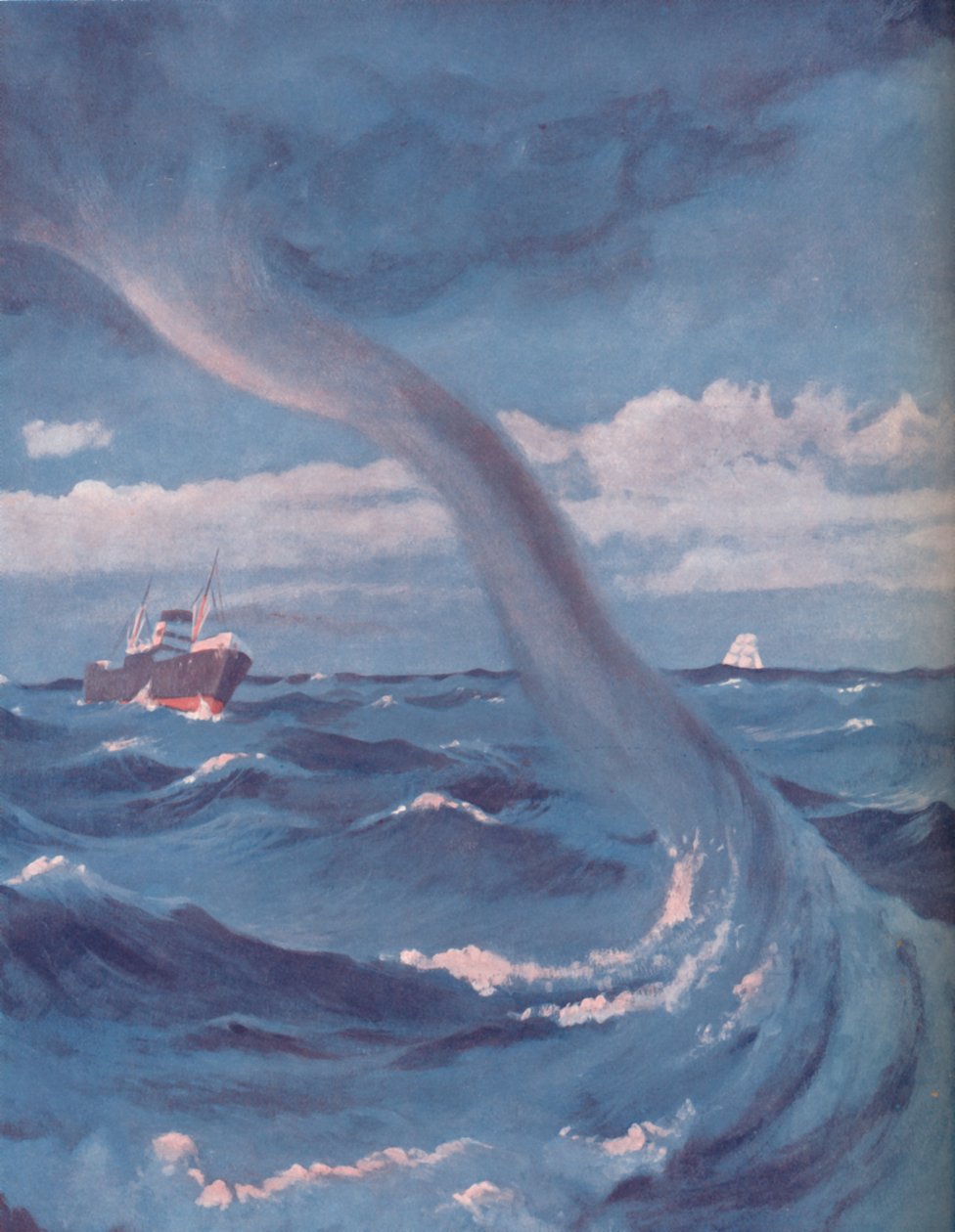 A tromba d&39;água que une nuvens e mar, 1935 de Unbekannt