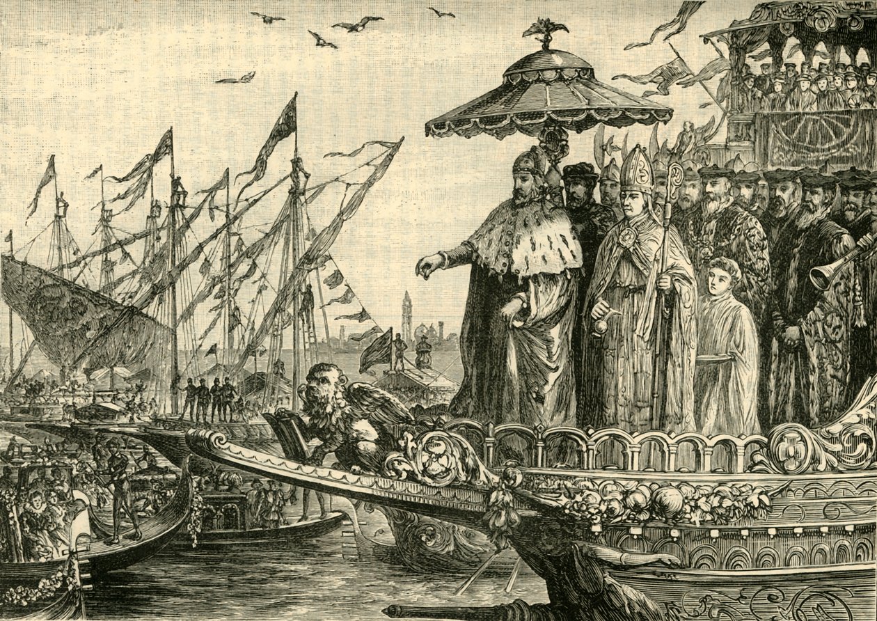 O Casamento do Adriático, c991-1009, 1890. de Unbekannt