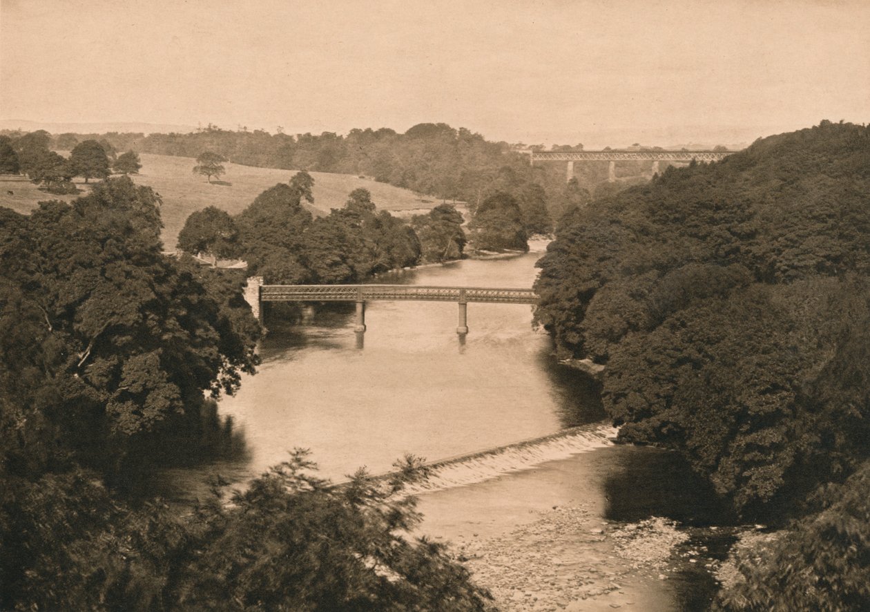 O açude abaixo do castelo de Barnard, 1902 de Unbekannt