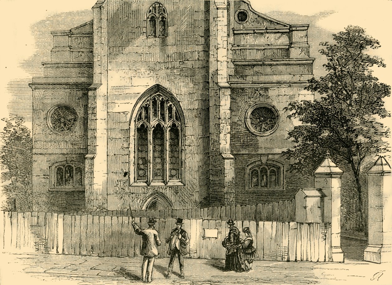 O West End de St. Andrews, mostrando o arco gótico, c1872. de Unbekannt