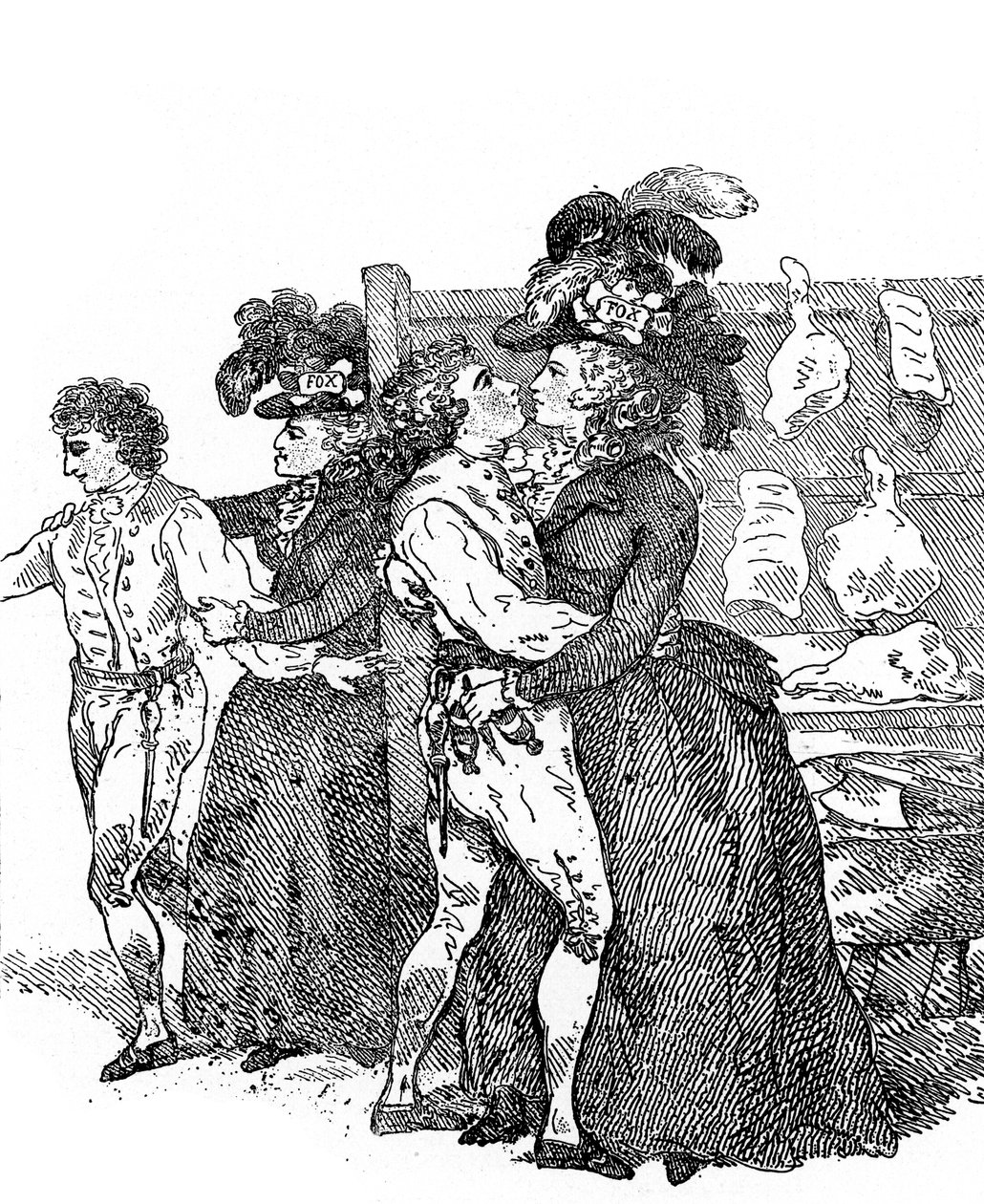 A eleição de Westminster, década de 1780, c1920 de Unbekannt