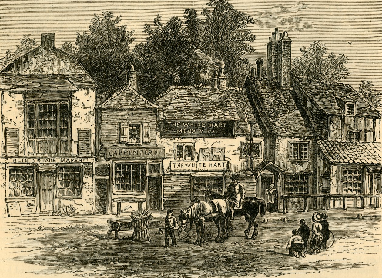 O cervo branco, Knightsbridge, 1820, c1876. de Unbekannt