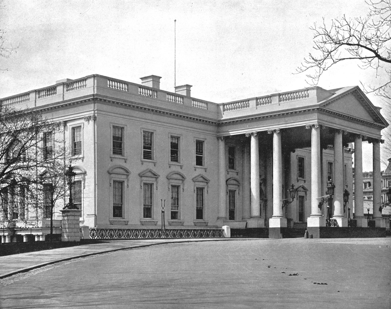 A Casa Branca, Washington DC, EUA, c1900. de Unbekannt