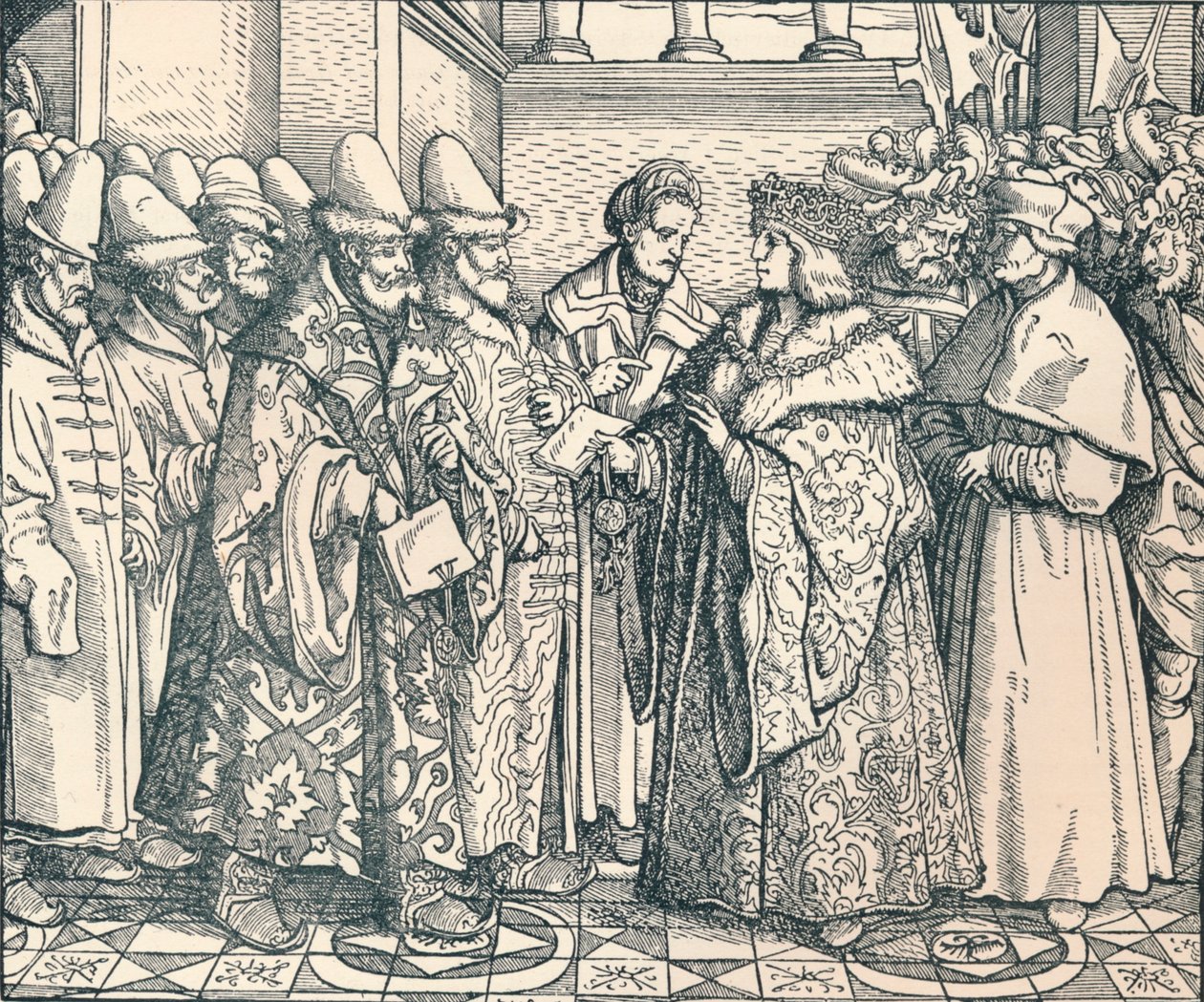A Federação Russa Branca com o Imperador Max, c1507, 1907 de Unbekannt