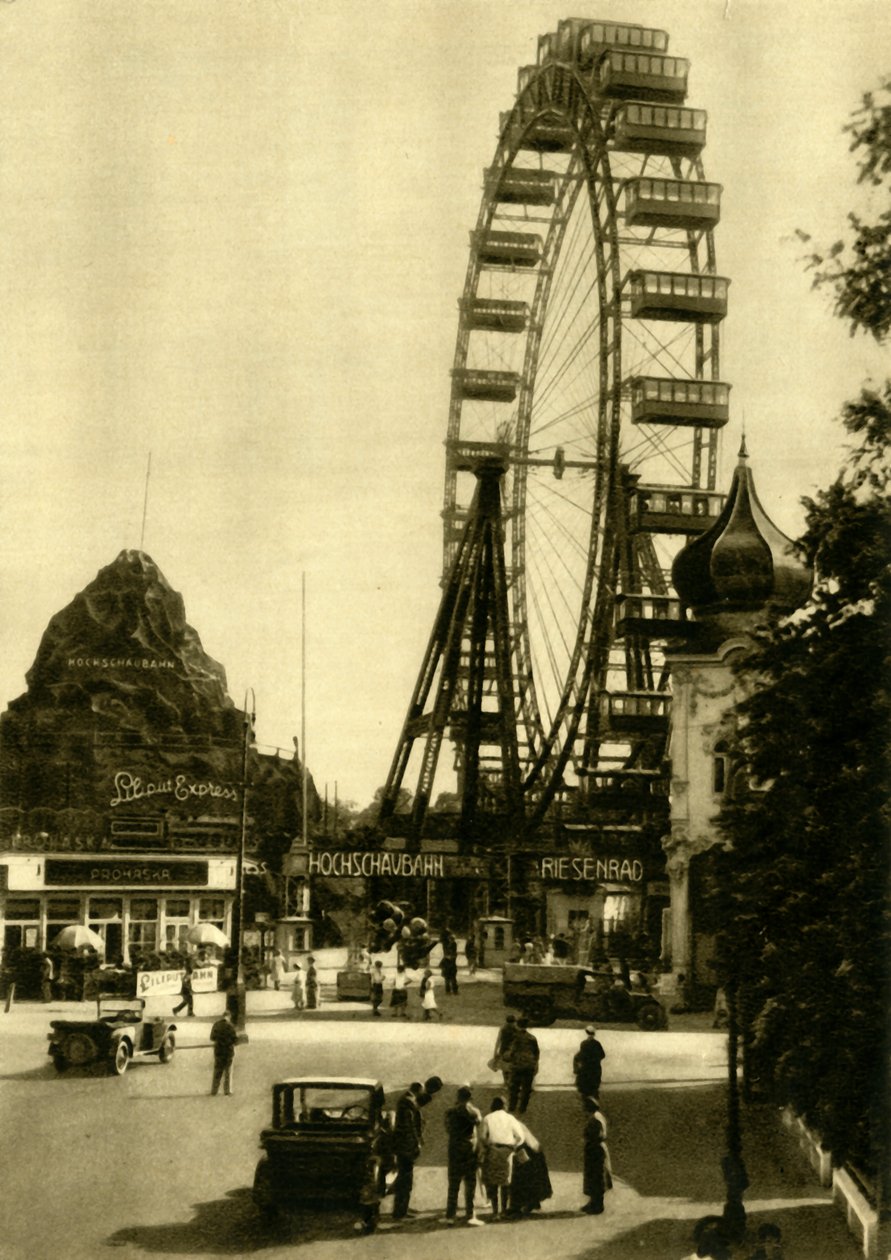 O Vienna Riesenrad, Viena, Áustria, c1935. de Unbekannt